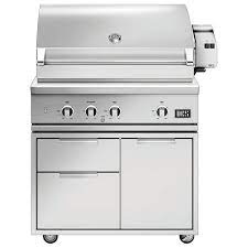 dcs series 9 36 built in propane gas grill with rotisserie be1 36rc l
