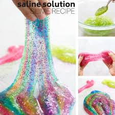 how to make saline solution slime