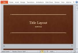 Classic Book Template For Powerpoint
