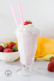 strawberry banana milkshake ice cream