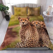 Cheetah Bedding Set Duvet Cover And