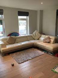 white leather corner sofa ebay