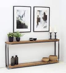 Industrial Console Table Narrow
