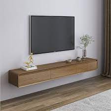 Mid Century Floating Wood Tv Stand