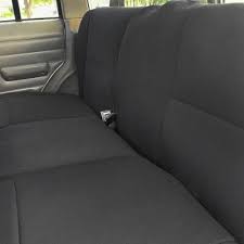 Black Front Rear Seat Covers Neoprene