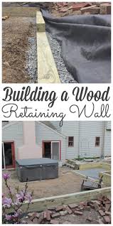 Build An Awesome Wood Retaining Wall