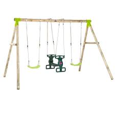 Buy Vervet Wooden Swing Set Plum