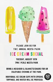 ice cream social mesta park