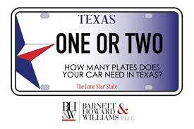 license plate law in texas front