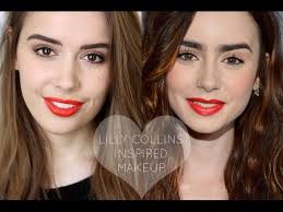 lily collins inspired makeup tutorial