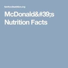 40 Best Fast Food Nutritiion Chart And Secret Menu Images In