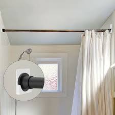 Wall Mounted Shower Curtain Rod Holder