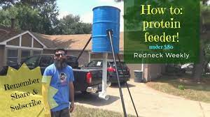 55 gallon drum protein feeder