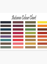 Autumn Color Swatch Color Me Beautiful Canvas Print