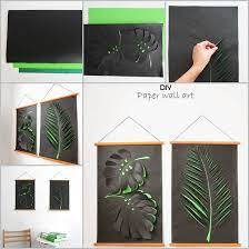 creative ideas diy paper leaf wall art
