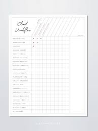 Photographer Client Workflow Chart Template Photography