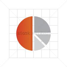Free Pie Chart On Graph Paper Vector Image 1621644