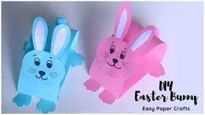 make easter bunny easy paper crafts