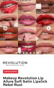 makeup revolution lip allure soft satin