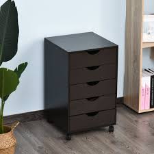 Sold and shipped by myofficeinnovations. Black 5 Drawer Storage Organizer Filing Cabinet With Nordic Minimalist Modern Style Caster Wheels For Mobility Furniture Home Urbytus Com