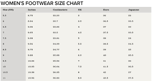 Womens Size Chart For Ariat Boots And Shoes