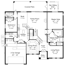 Plan With 5 Bedrooms And Covered Patio