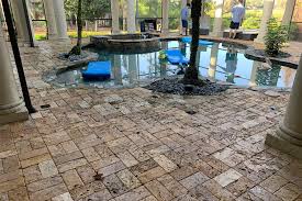Travertine Paver Cleaning Repair And