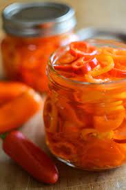 quick pickled sweet peppers simply