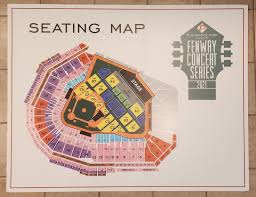 concert seating map sign boston red sox