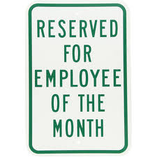 Accuform Signs Designated Parking Sign Reserved For The Employee Of The Month Sek424 Frp223ra Shop Facility Signs Tenaquip