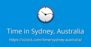 Time In Sydney Australia Vclock