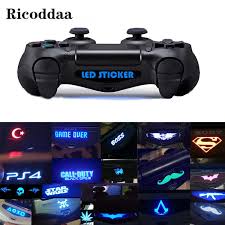 Custom For Ps4 Game Light Bar Vinyl Stickers Decal Led Lightbar Cover For Playstation 4 Ps4 Pro Slim Controller 10 20 40pcs Stickers Aliexpress