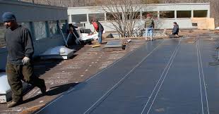 commercial flat roof installation