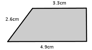 Resultado de imagen para trapecio rectangulo con medidas