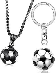 soccer pendant necklace 3d
