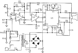 50 watt lifier circuit diagram