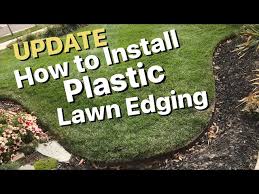 how to install lawn edging for