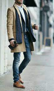 How to wear a scarf with coat. Men S Fashion Coat Scarf Mens Casual Outfits Mens Winter Fashion Trendy Winter Fashion