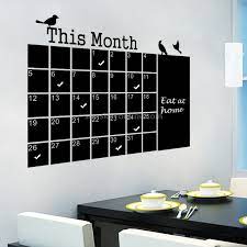 Calendar Chalkboard Wall Stickers Pvc
