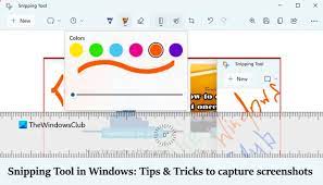 snipping tool in windows pc tips