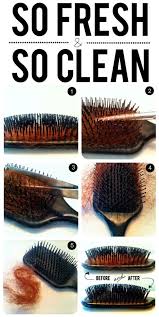 how to properly clean your hair brush