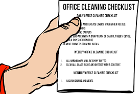 office cleaning checklist desert