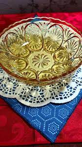 vintage amber depression glass bowls 3