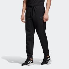 Adidas Essentials 3 Stripes Tapered Cuffed Pants Black Adidas Us
