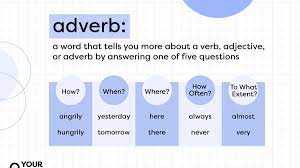 what is an adverb explanation usage