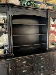 how to arrange a china cabinet hutch