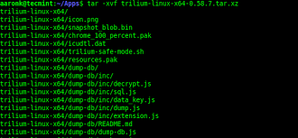 extract unzip tar xz file in linux