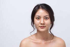 asian young face skin treatment