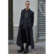 Men S Steampunk Military Trench Coat