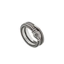 gucci garden silver snake ring
